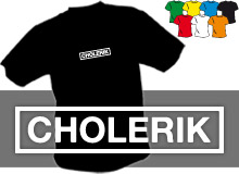 CHOLERIK (trika s potiskem - triko voln stih)