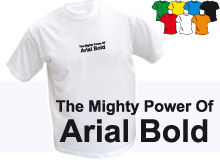 POWER OF ARIAL (trika s potiskem - triko voln stih)