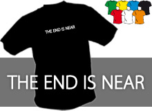 THE END (trička s potiskem - tričko volný střih)