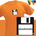 DEADMEDIA D (trička s potiskem - tričko volný střih)