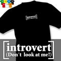 INTROVERT (trička s potiskem - tričko volný střih)