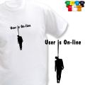 ONLINE (trička s potiskem - tričko volný střih)