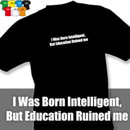 INTELIGENT (trička s potiskem - tričko volný střih) - zvětšit obrázek